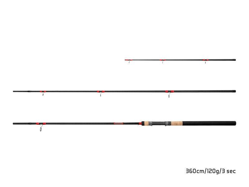 Fīderis Delphin LEEDER Feeder + 2 tips 360cm/120g