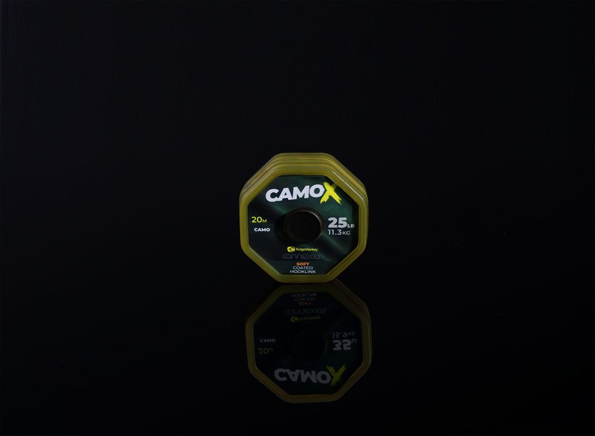 Pavadmateriāls Ridge Monkey CamoX Soft Coated Hooklink