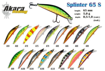 Voobler AKARA «Splinter» 65 S 5 g, 65 mm