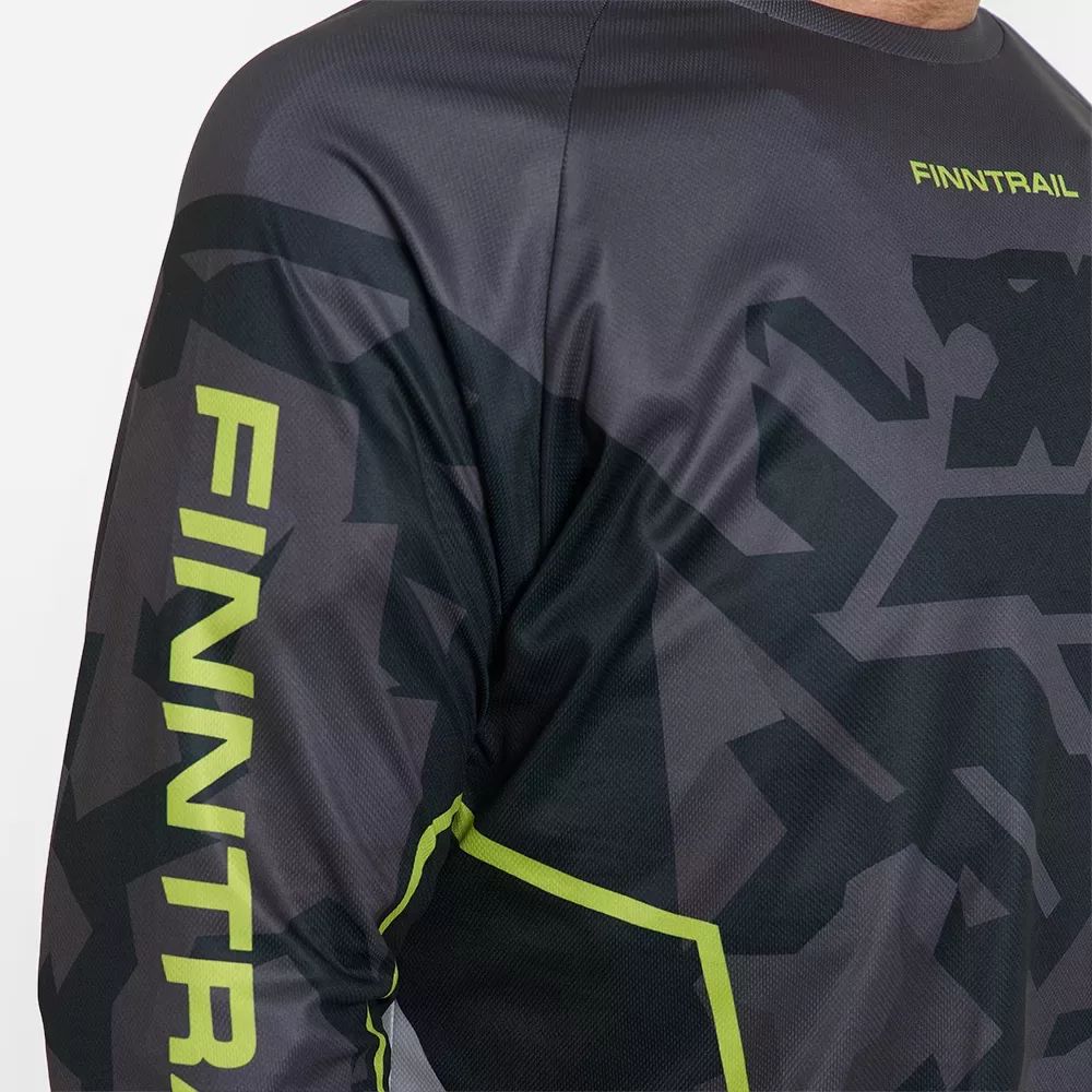 UPF 50 Krekls FINNTRAIL JERSEY 6600 CAMOSHADOWBLACK
