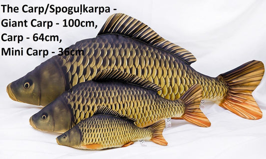 spilvens karpa vidējā 64cm / carp pillow medium 64cm