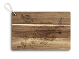 Delphin CarpBOARD puidust köögilaud