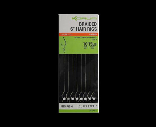 Korum Big Fish punutud karvasüsteemid 6" / Valmiskarvasüsteemid 