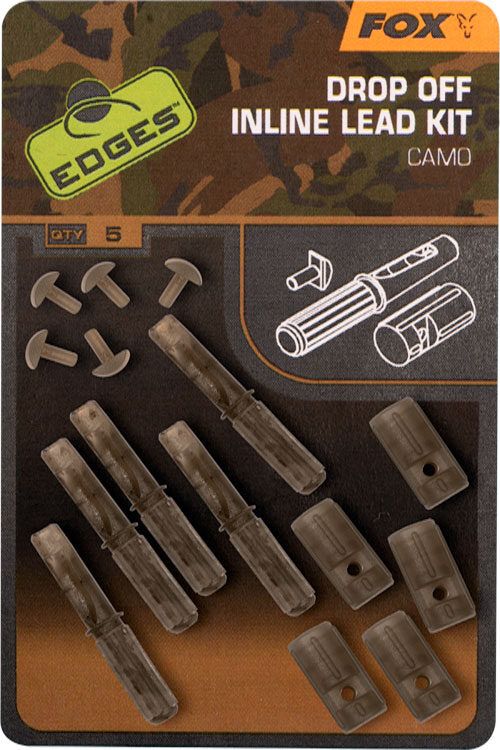 Klambrid FOX EDGES CAMO INLINE LEAD DROP OFF KOMPLEKTID
