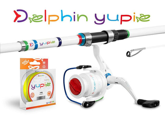 Komplekts Delphin YUPIE Rod and Reel w/ spool Set for children