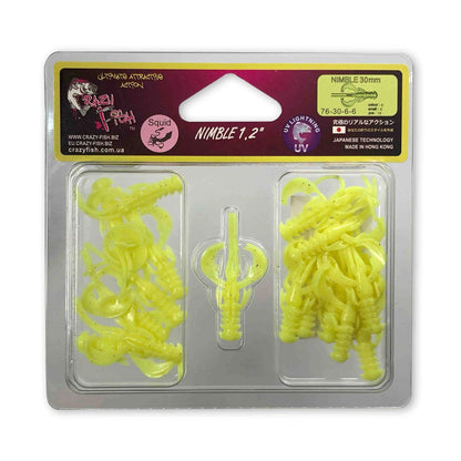Silikona mānekļi Crazy Fish Nimble 1.2", 30mm