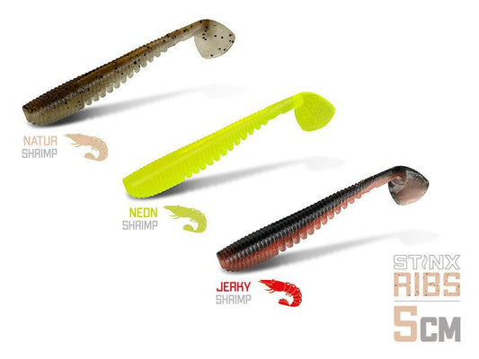 Silikona Māneklis Delphin  Soft lure B! Stinx RIBS 5cm