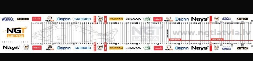 NGT mērlente zivju mērīšanai