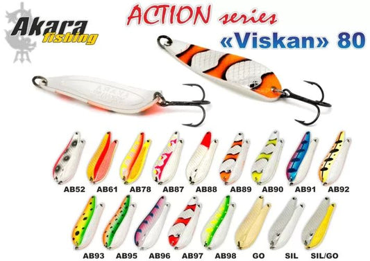 AKARA «Viskan» Action 80 SH (šūpojošs, 21 g, 80 mm) - AB118 - AB118