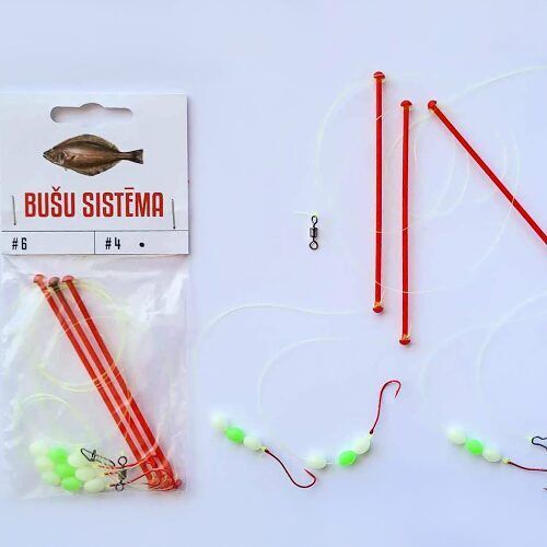 Põõsapüügisüsteem 3 konksuga 