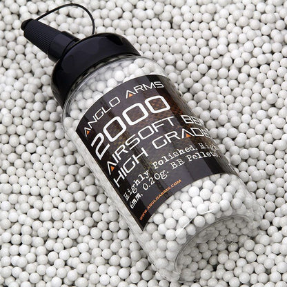 AIrsoft bumbiņas 2000gab, 0.20g Polished BB's in Speedloader