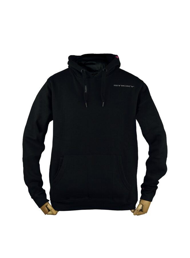 Pusa Sticky Black Pullover kapuutsiga