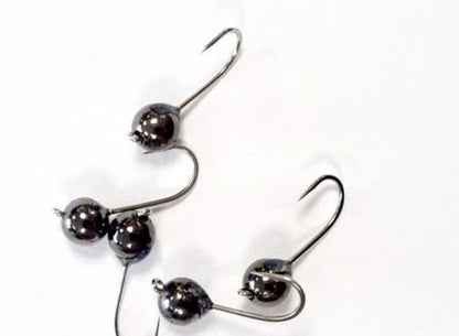 Volframa Džiggalva Tungsten Nano JigHead Black Nickel #14