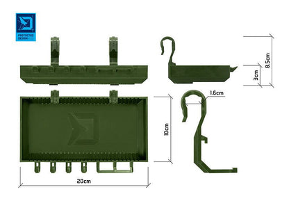 Delphini riiul ShelfPOD Camo aktiivjaam / Rodpodi riiul Delphini ShelfPOD Camo