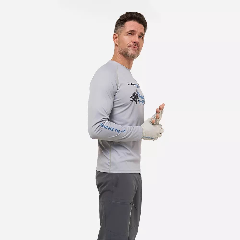 UPF 50 Krekls FINNTRAIL WAVE FISH GREY 6611