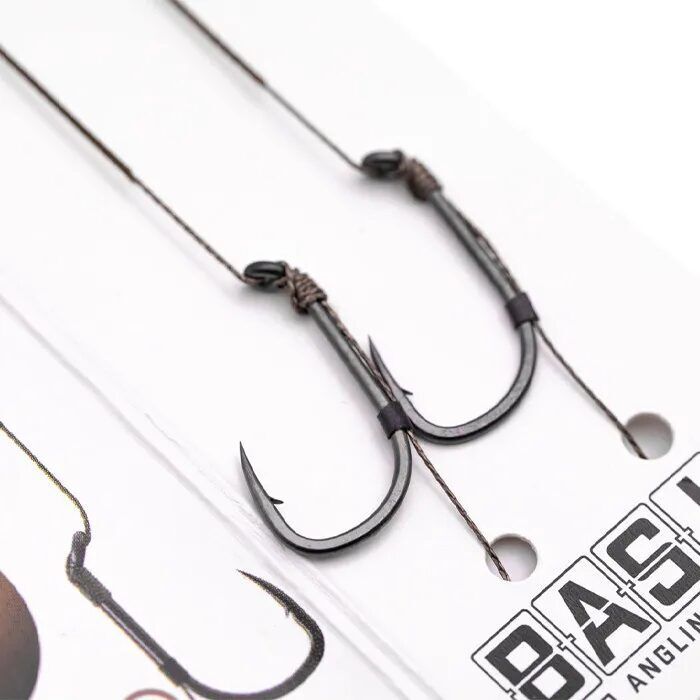Jalutusrihmad KORDA BASIX Ready Tied Hair Rigs Wide Gape, 2 tk.