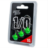 Jigheads Monkey Hooks 1/0 Roheline - Valge