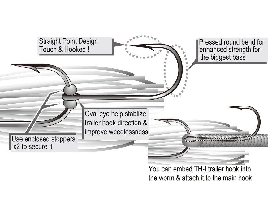 Āķi Decoy Trailer Hook Chaser TH-I