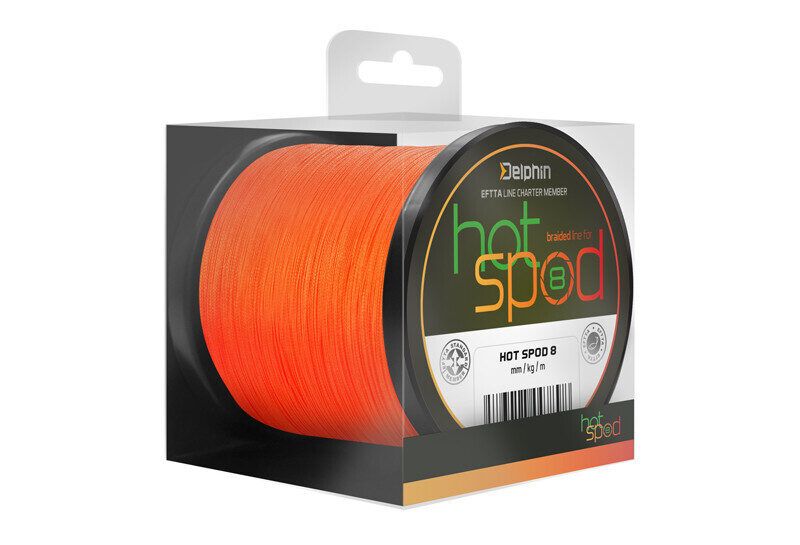 SPOD punutud tamiil Delphin HotSPOD 8 / oranž 0.14mm 9.6kg 300m