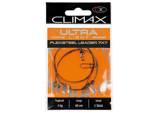 Pavadiņas Climax Ultra 7x7 Flexsteel Leader 60 cm 2-Pack