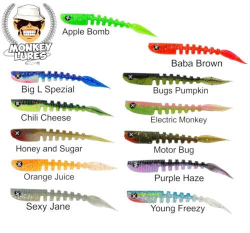 Silikoonist peibutised Monkey Lures Shaky Lui 7.5cm