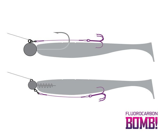 Stingers Delphin BOMB! Twisto RIGS Fluorokarbon 