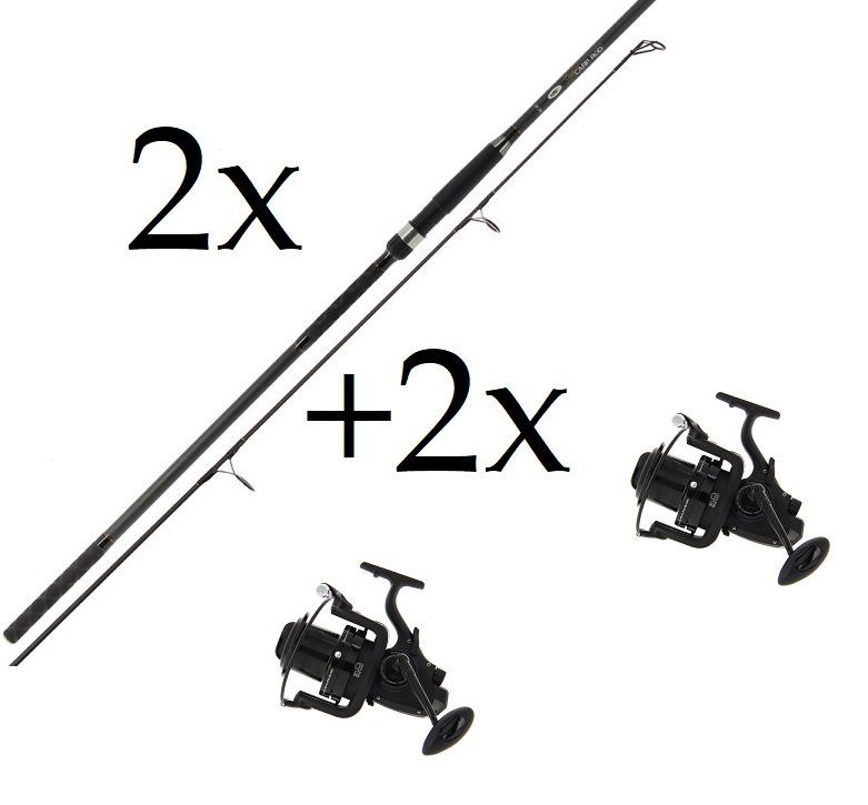 2+2 Profiler Carp 3,6m + Big Pit 9000 10-laagriline rull