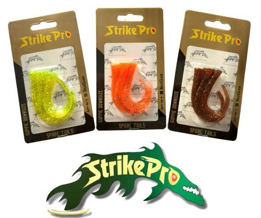 Astes Strike Pro Guppie Tail Jr, 3 curly / 1 paddle