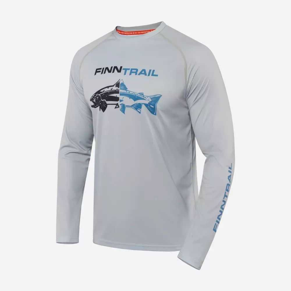 UPF 50 Krekls FINNTRAIL WAVE FISH GREY 6611