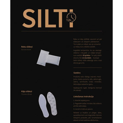 Silti - sildošs elements rokām