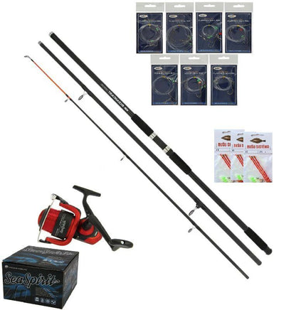 Jūras makšķerēšanas komplekts, Oceancast kāts + Jūras Spole(3 dažādi komplekti) + sistēmas