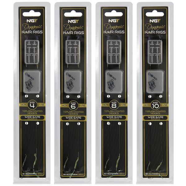 Gatavās pavadas NGT Twin Pack Dynamic Hair rigs
