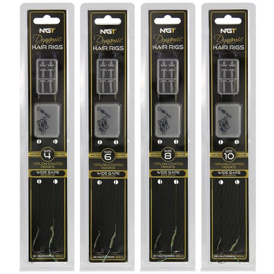 Gatavās pavadas NGT Twin Pack Dynamic Hair rigs