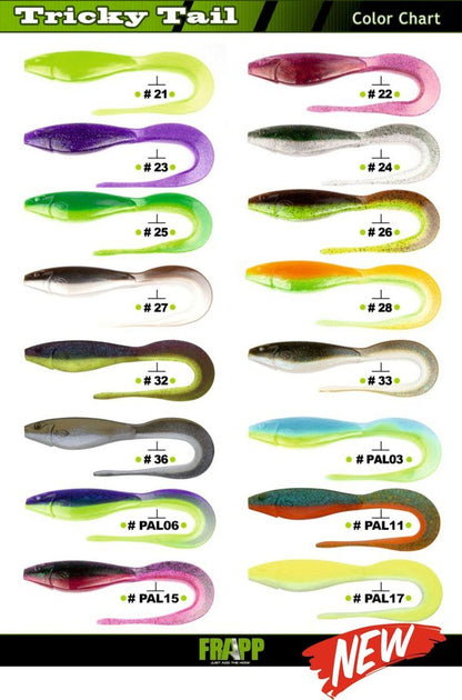 Silikoonist lant Frapp Tricky Tail 10", 100 gr