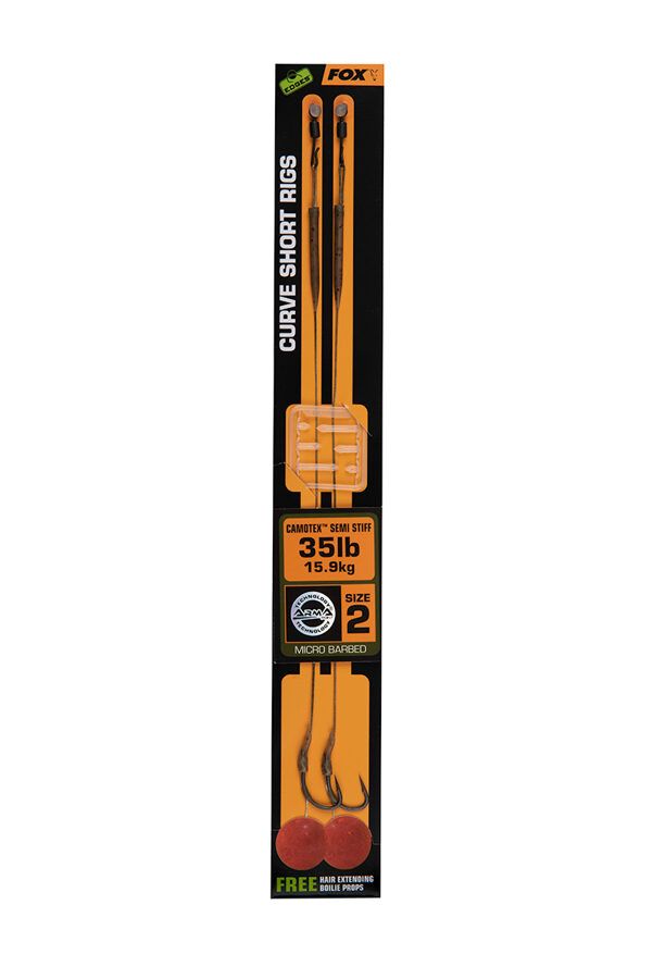 Valmisriistad FOX CURVE SHORT FLUORO D-RIGS