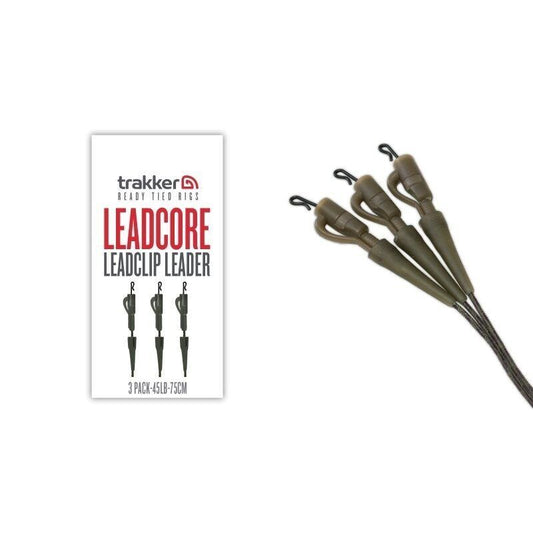 Trakker leadfree leadclip leader 3pack 45lb 75cm