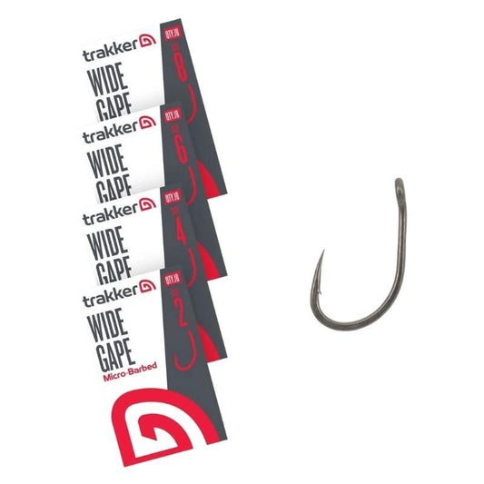 Āķi Trakker WIDE GAPE BARBED HOOKS