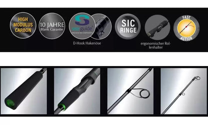 Spinings Sportex Jig Xpert Perch 188cm/4-18g Baitcast