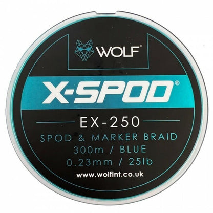 Pītā aukla WOLF X-SPOD EX-250 Spod & Marker Braid 300m, 0,23mm / 25lb
