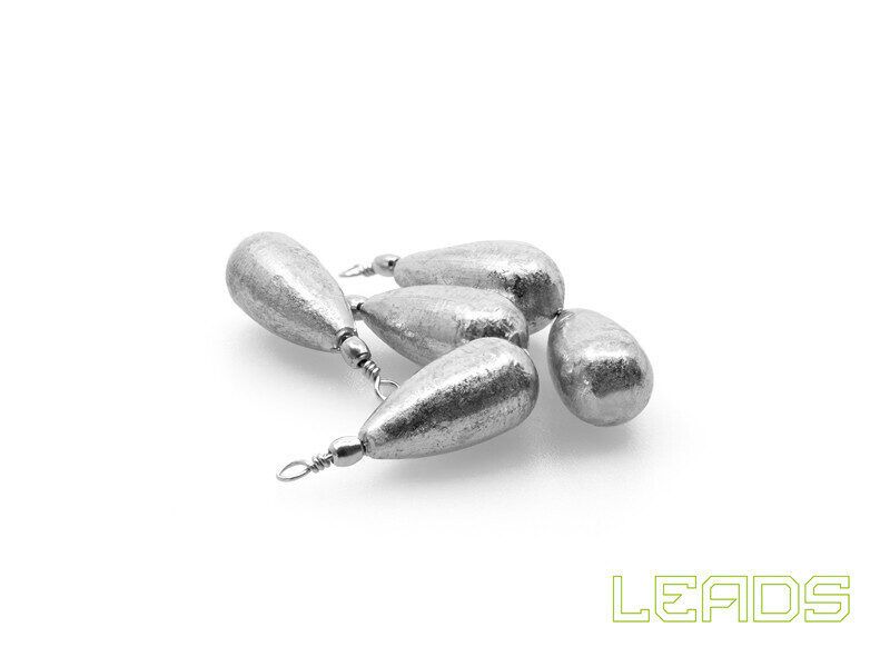 Svins Delphin LEADS Pear with swivel / 10gab