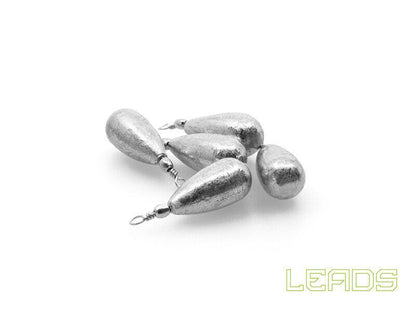 Svins Delphin LEADS Pear with swivel / 10gab