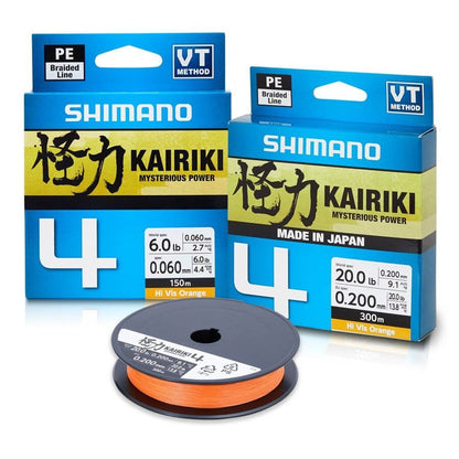 Pununöör SHIMANO Kairiki 4 - 300m Oranž