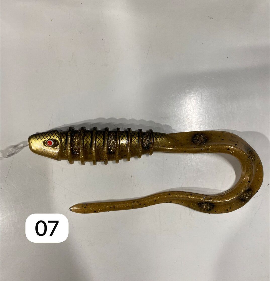 OSHELure Vbone Tail 10" (25cm) / Pelāģisko Līdaku Mīkstais Māneklis