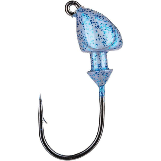 Džiggalvas Strike King Baby Squadron Swimbait Jig Head Blue Silver