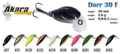 Võlur AKARA «Dorr» 30 F 2 g, 30 mm