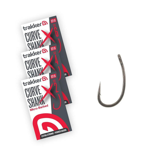 Āķi Trakker CURVE SHANK XS BARBED HOOKS