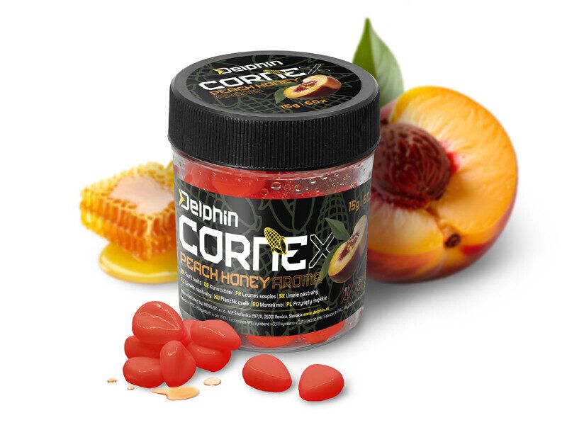 Mākslīgā Kukurūza Delphin CorneX Pop Up / Medus - Persiks