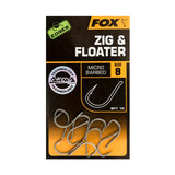 Konksud FOX Edges Zig & Floater mikro-okastega