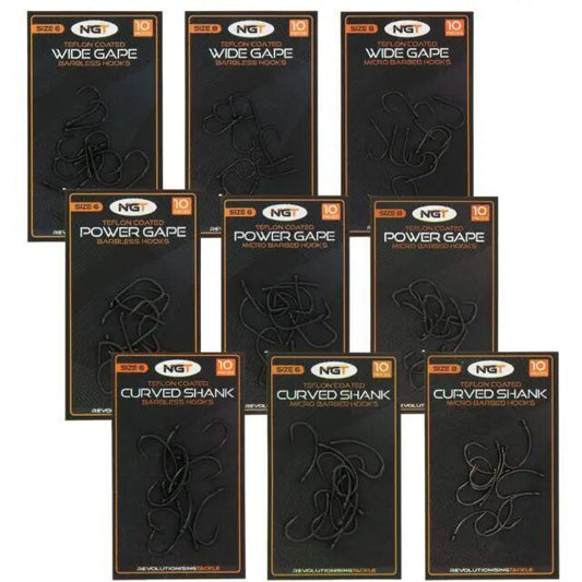 Āķi NGT CURVE SHANK MICRO BARBED HOOKS nr8